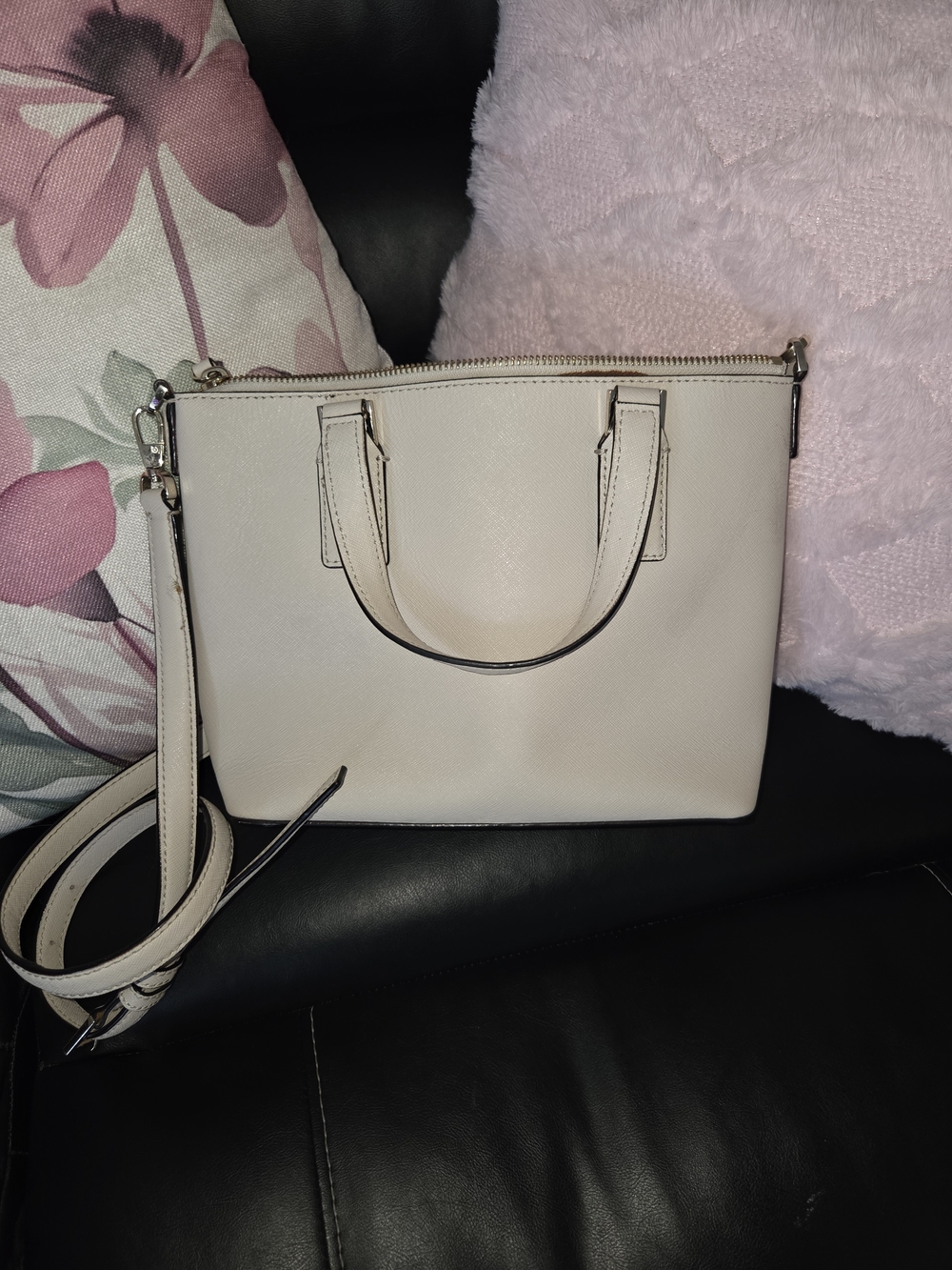 Kate Spade Cream Saffiano Leather Satchel - Picture 5 of 7